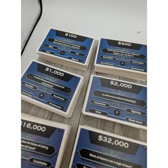 Who Wants To Be A Millionaire Replacement  Trivia Cards Set Of 15 - Picture 4 of 8